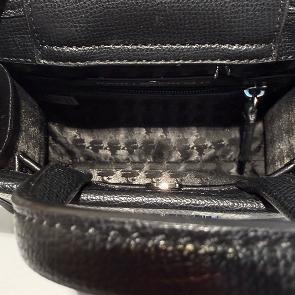 Karl Lagerfeld Black/White/ Gray Paris Maybelle Mini Top Handle - Picture 7 of 9